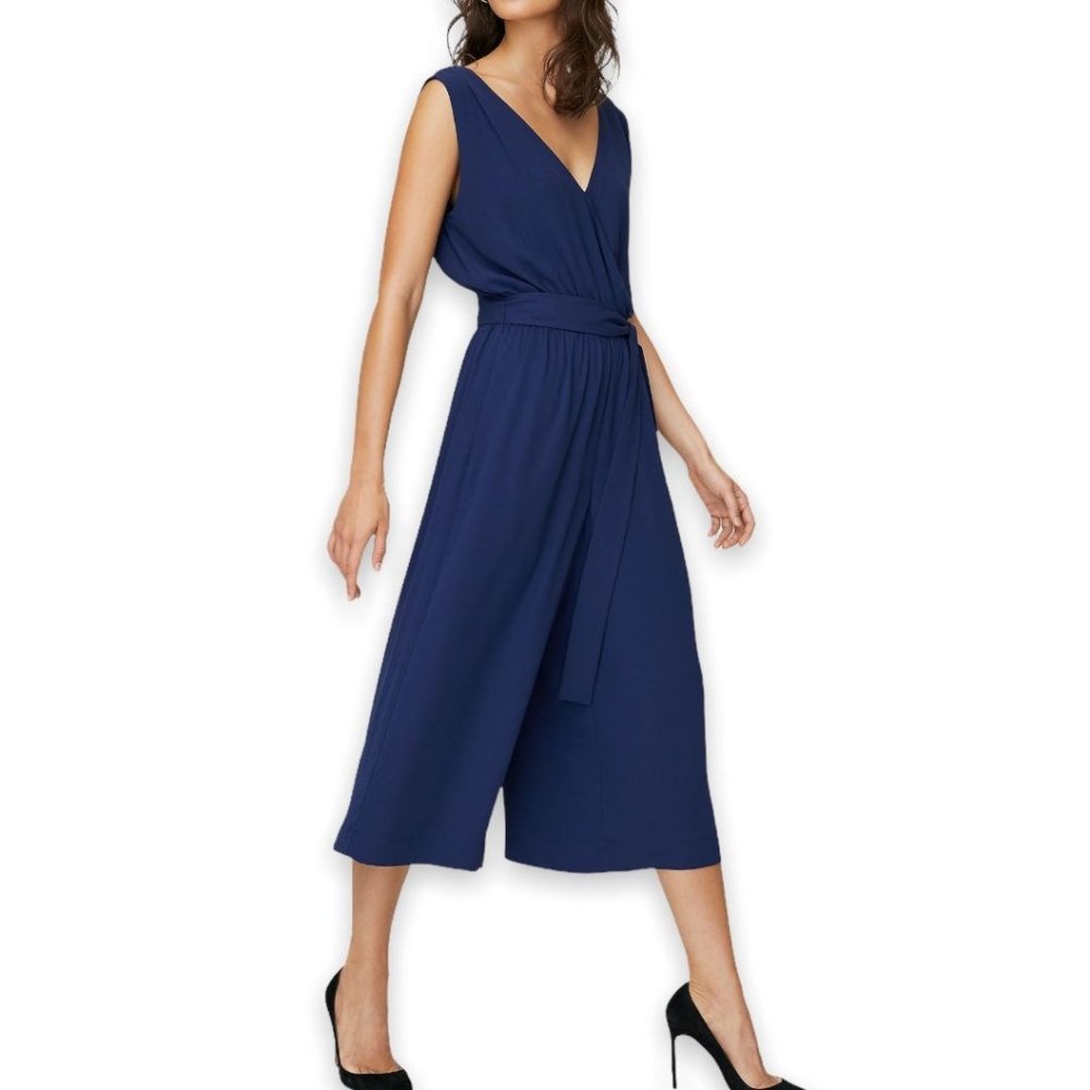 Aritzia Maximillan blue jumpsuit (XXS)